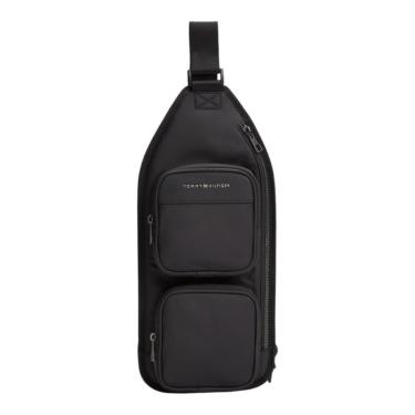 Imagem de Bolsa Shoulder Bag Tommy Hilfiger Repreve Slingpack Preto-Masculino