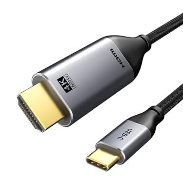 Imagem de Cabo USB C Para HDMI 4K 60Hz Tv Notebook Gamer 3m CableTime