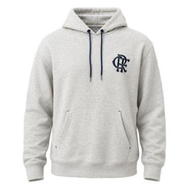 Imagem de Blusa Flamengo Moletom Salto Mescla - Masculino Tamanho:GCor:Cinza, G,