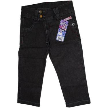 Imagem de Calça Jeans Infantil Menino Menina - anjo da mamãe, Dourado, Claro, 4