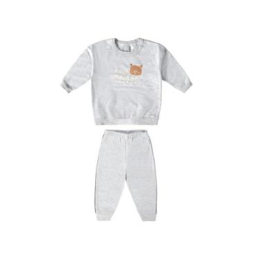 Imagem de Conjunto Blusa Calça Moletom Inverno Infantil Criança Menino - Malwee 