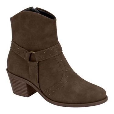 Imagem de Bota Feminina Texana Nobuck Ultraconforto Modare 7089103 Cor:Chocolate