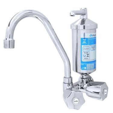Imagem de Torneira Filtro E Bica Movel Com Copo Metal C50 Parede - Shop Hidráuli