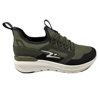 Imagem de Tenis Esportivo Adrun Run One Verde Calce Facil Original, Verde, 42, M