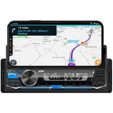 Imagem de Radio automotivo jr8 mp3 player blueth  c/ suporte p/ celular