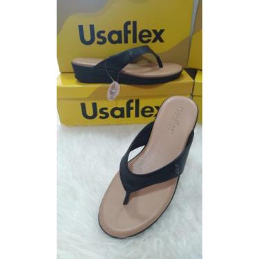 Imagem de Chinelo Usaflex Salto Plataforma MM0707, Preto, 38