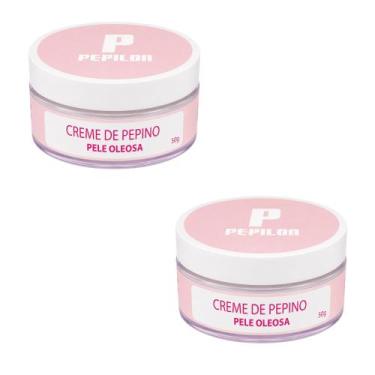 Imagem de Kit 2 Creme Facial De Pepino Pele Oleosa 50G - Pepilon