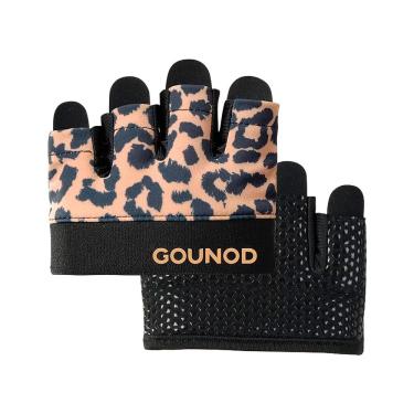 Imagem de Mini Luva Esportiva Gold Sports Gounod VIII Gel Meio Dedos e Palma - Silicone