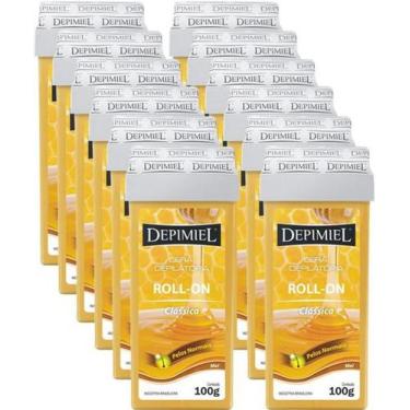 Imagem de Cera depimiel roll-on classica mel 100g kit com 12un
