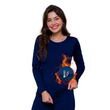 Imagem de Blusa Feminina Térmico Peluciado Grosso Segunda Pele Inverno - AG Indu