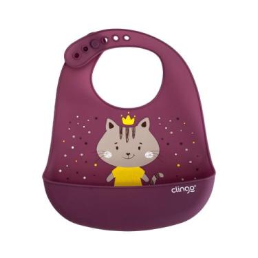Imagem de Babador Flex Milky Silicone Com Bolso Coletor Clingo