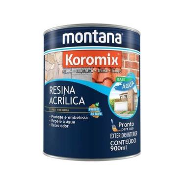 Imagem de Resina Acrílica Base D'Água Incolor 900ML Proteção para Pedra Concreto Telha e Tijolo