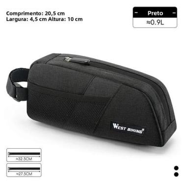 Imagem de Bolsa De Quadro Para Bicicleta WEST BIKING 0.9L Portátil E Resistente 