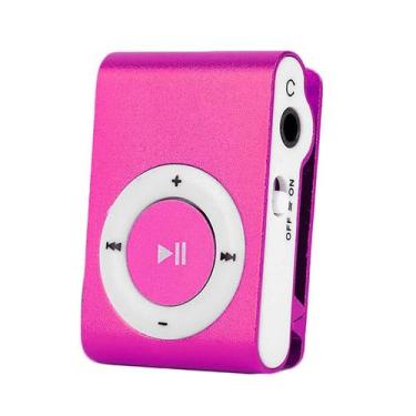 Imagem de Mini MP3 Player De Clip Entrada Cartao Micro SD Musica De Bolso Portat