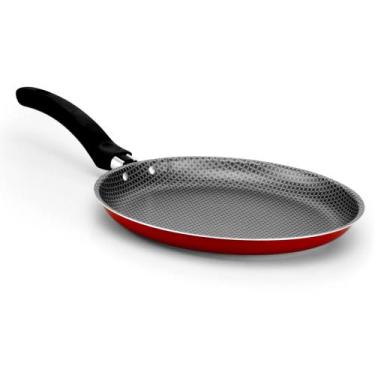 Imagem de Panquequeira - Tapioqueira - Frigideira - 22 cm - Vermelha - ALEGRETE