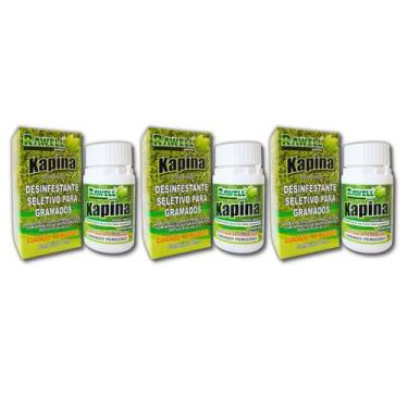Imagem de Elimina Tiririca Kapina 60ml Kit 3UN Livre De Ervas Daninhas - RAWELL 