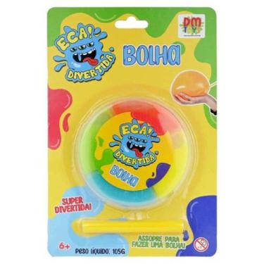 Imagem de Massinha Eca Divertida Bolha 4 Cores + Canudo Dm Toys