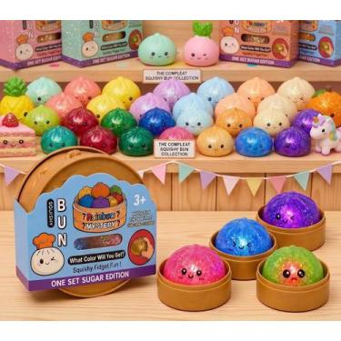 Imagem de Squishy Paozinho Surpresa Macio Caixinha de Bambu Sortido Glitter 3 an
