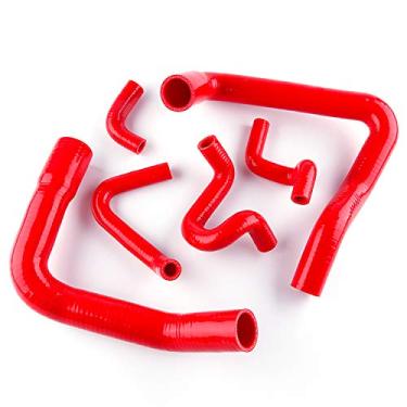 Imagem de LUXERAD Tubo de refrigeração de 3 camadas de 4,5 mm de silicone para Ford Mustang 86-93 (vermelho)