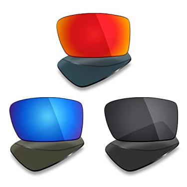 Imagem de 3 pares de lentes polarizadas de substituição Mryok para óculos de sol Oakley Gascan – Opções