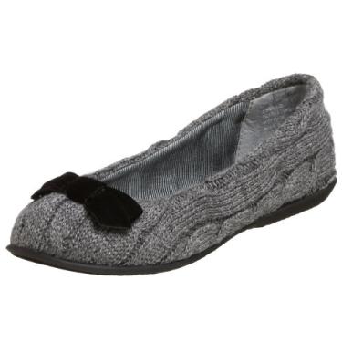 Imagem de UNIONBAY Sapatilha bailarina Linore-g para crianças pequenas/crianças grandes, Cinza, 1.5 Little Kid