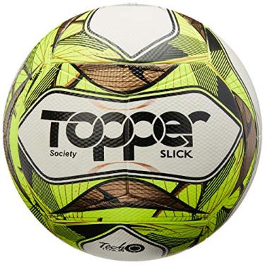 Imagem de Topper 2019, Bola De Futebol Society Slick II Adultos, Amarelo (Yellow), Único