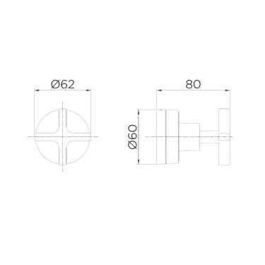 Imagem de Acabamento para Registro Deca e Similares de 1/2", 3/4" e 1" Invicta Docol Cromado