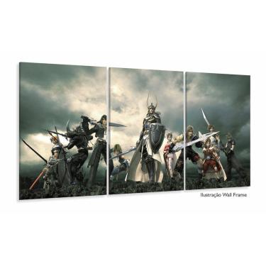 Imagem de Quadro Decorativos Final Fantasy 3 peças 120x60 em tecido