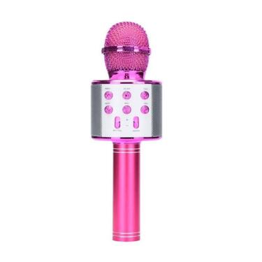 Imagem de Microfone Bluetooth Karaokê Sem Fio Rosa Escuro