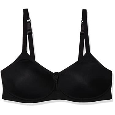 Imagem de Amoena Sutiã feminino sem costura com bojo moldado Lara, Preto, (34) 34C
