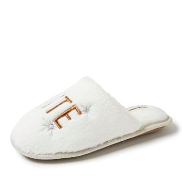 Imagem de Dearfoams Pantufa feminina fofa para presente de celebração de férias, Noite para meninas, Large