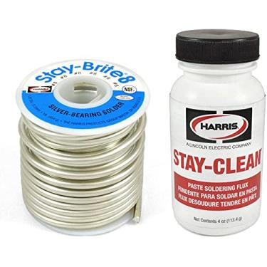 Imagem de Kit de solda Harris SB861 e SCPF4 - Stay-Brite #8 Solda de rolamento prata com Fluxo