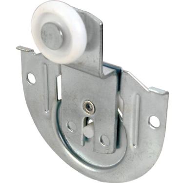 Imagem de Prime-Line N 6649 Rolo para porta de armário, parte traseira, deslocamento de 9,5 mm, roda de nylon de 7/8 polegadas, (pacote com 2)
