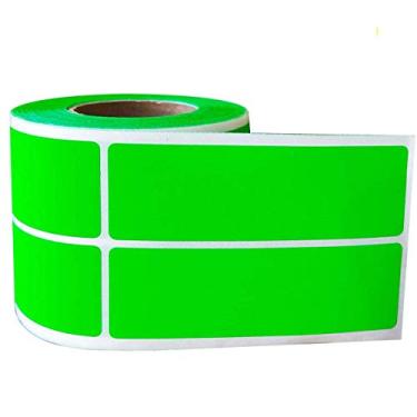Imagem de Etiquetas Green Color-Code 1 x 3 polegadas Arquivo Pasta Nome Etiqueta Envelopes de arquivo adesivo Etiquetas Garrafa Copo Verde Retangular Etiqueta Preço Adesivos (500 peças/Rolo)