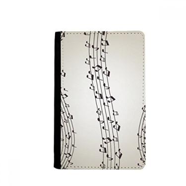 Imagem de Carteira elegante preta para passaporte com 5-le Staff Notecase Burse, Multicolorido.