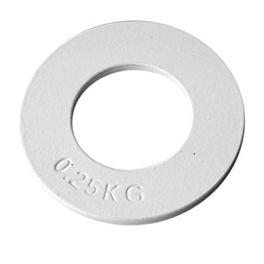 Imagem de shamjina PLACAS de 2 "OLÍMPICAS FRACIONAIS para PESAGEM de DISCOS de 0, MICRO PLACAS de 1KG, 0,25 kg branco