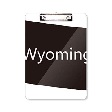 Imagem de Wyoming Placa de apoio para prancheta dos Estados Unidos da América A4