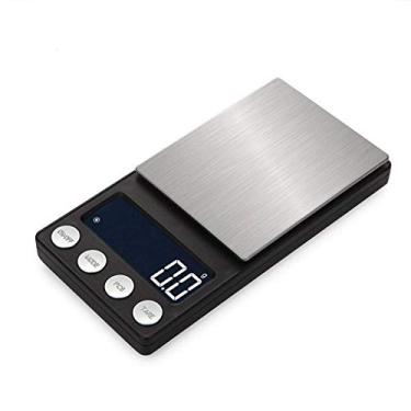 Imagem de balança de comida digital balança de cozinha digital, tara automática de aço inoxidável com display retroiluminado branco balança de cozinha