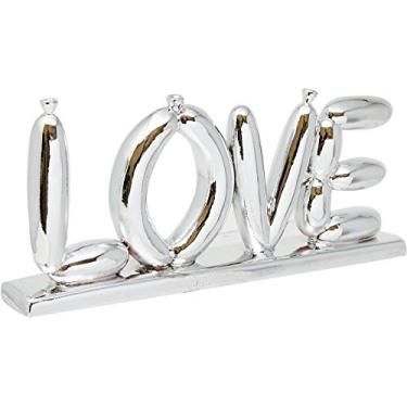 Imagem de Decoração em Resina Letter Baloon Love Urban Prata