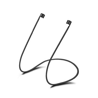 Imagem de Alça Anti-Perda Strap Cordão De Segurança para Airpods, AirPods 2, AirPods 3 ou AirPods Pro (Preto)