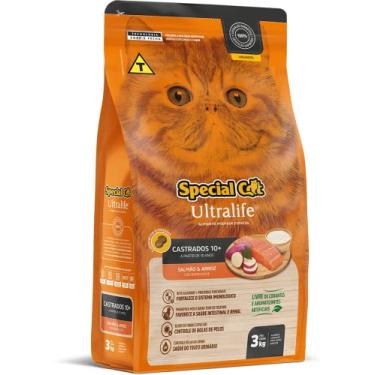 Imagem de SPECIAL CAT Ração Special Cat Ultralife Castrados 10+ Salmão E Arroz 3Kg