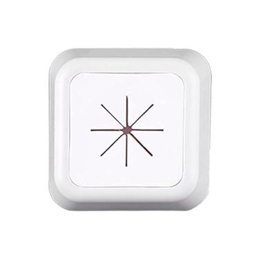 Imagem de Toalheiro sem perfuração Plugue magnético de armazenamento de toalhas de cozinha Rack de armazenamento de toalhas de banheiro (rack de armazenamento branco-B)