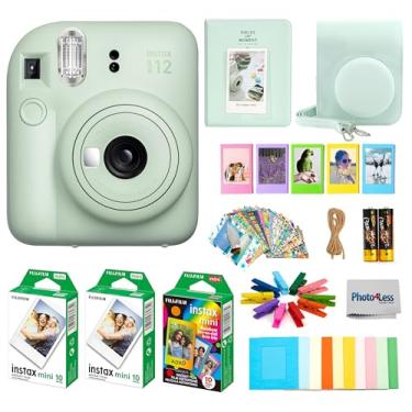 Imagem de Fujifilm Pacote de câmera instantânea Instax Mini 12 com acessórios (verde menta)