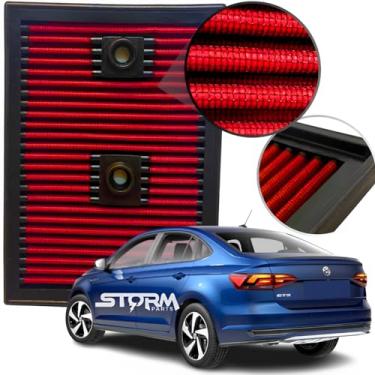 Imagem de Filtro Ar Esportivo Inbox Vw Virtus Gts 1.4 Tsi ano 2020 a 2023 + Motor Turbo Stage RS Filter Lavável reutilizavel
