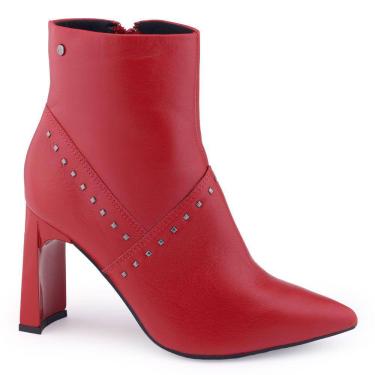 Imagem de Bota Tanara T7723 Belmy Malagueta couro cano curto bico fino