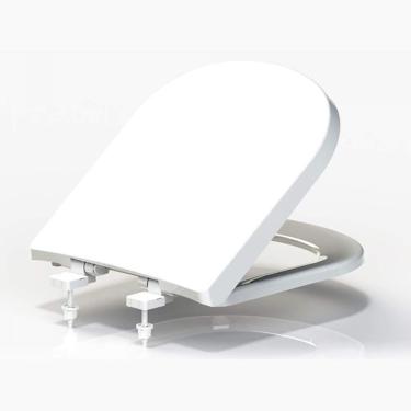 Imagem de Assento Sanitário Resina Termofixa Soft Close Tupan para Bacia Vogue Plus/Life/Flox/Square Bege