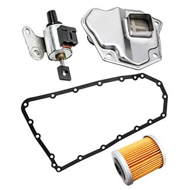 Imagem de Filtro de transmissão automática CVT Oil Cooler Kit de junta de cárter de óleo e transmissão CVT 3.5 motor de passo adequado para Nissan Altima Maxima Murano Substitui 31728-1XF03 31397-1XF0D