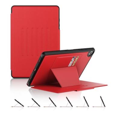 Imagem de BLOSOMEET Capa para Samsung Galaxy Tab A9 Plus 27.9 cm 2023 SM-X210/X216/X218 - à prova de choque, com suporte para caneta, compartimento para cartão, suporte magnético, capa hibernar/despertar