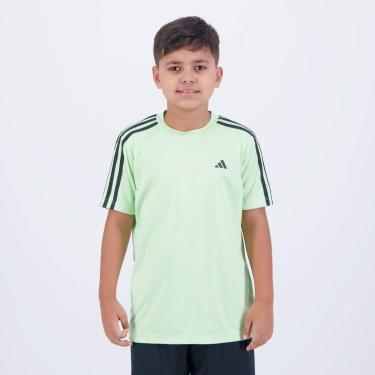 Imagem de Camiseta Adidas 3 Stripes Essential Juvenil Verde-Unissex