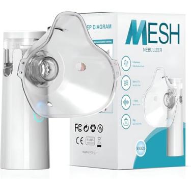Imagem de Nebulizador Inalador Portátil Adulto e Criança Recarregável Mesh Silencioso Ultrassônico Tratamento Respiratório Adulto Infantil Sem Fio Recarregável USB Compacto